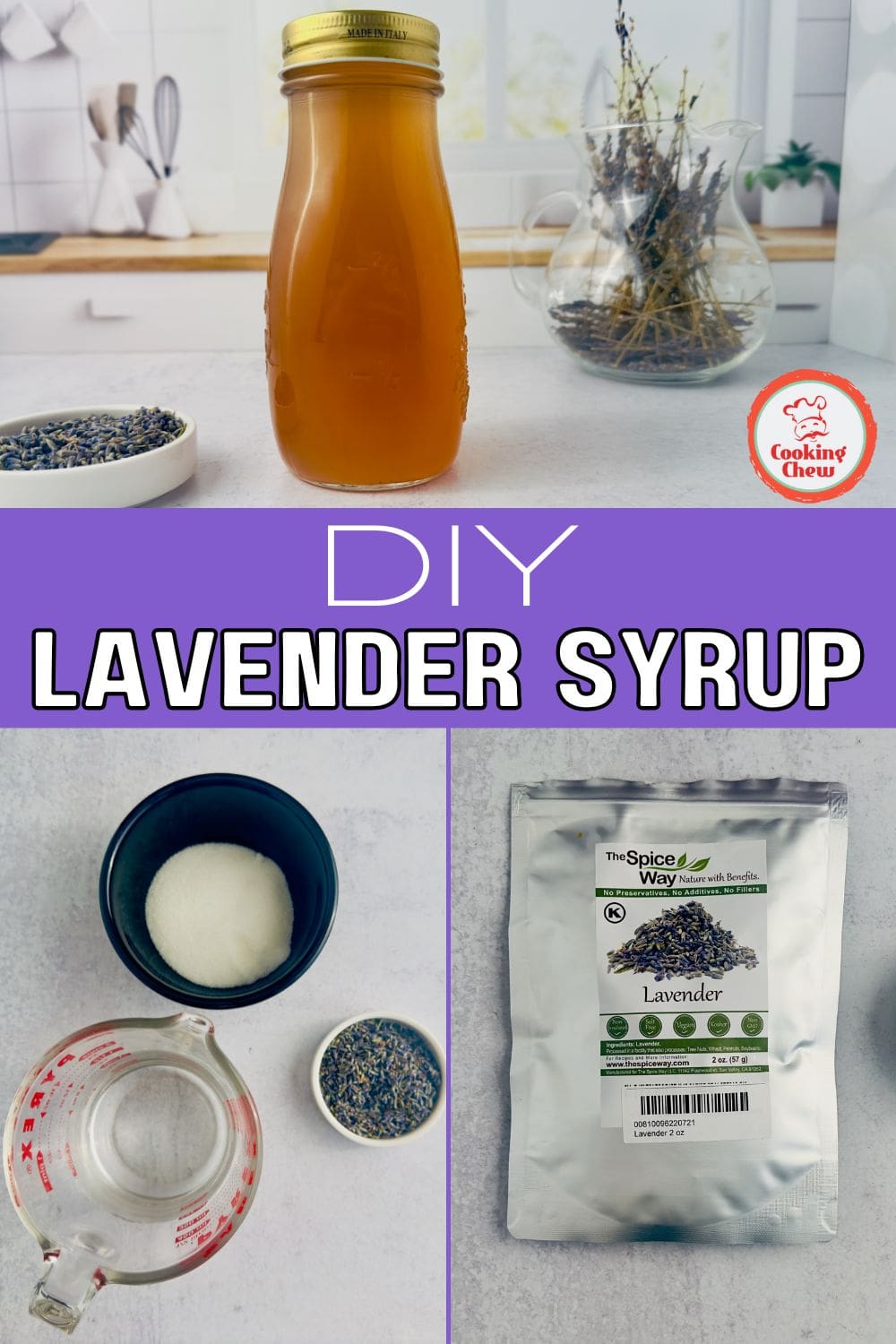 Easy Homemade Lavender Simple Syrup Recipe