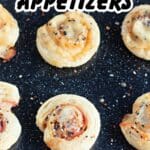 Crispy and savory ham and cheese pinwheels, a perfect bite-sized snack or cold lunch option.