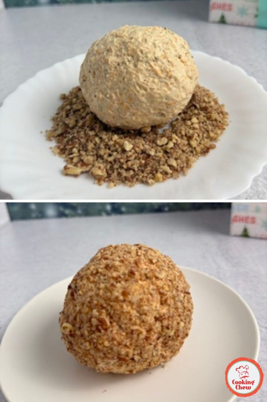 Festive Rudolph Cheese Ball for Christmas Parties