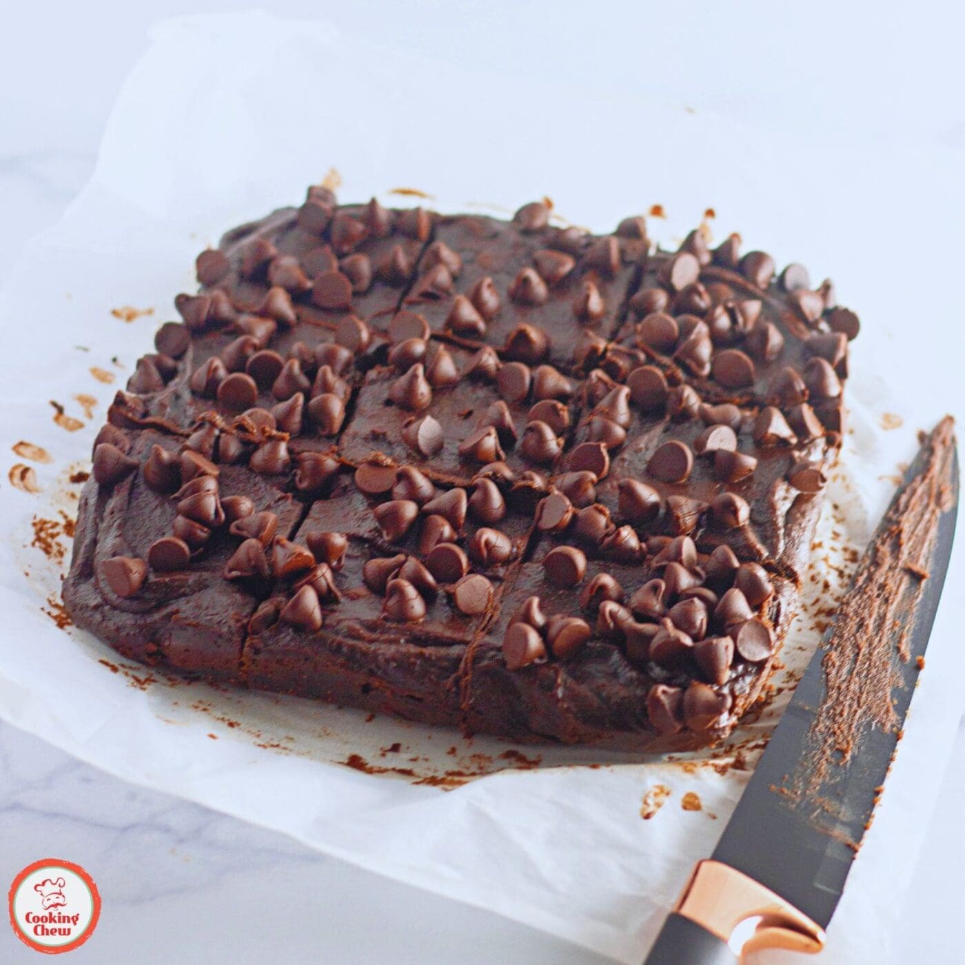 Easy and delicious 3-ingredient pumpkin brownies.