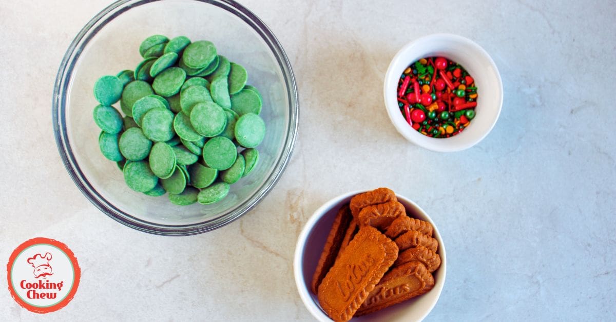 Festive chocolate Christmas trees, a simple no-bake holiday dessert.