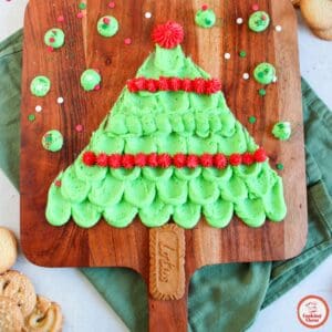 Christmas frosting board, perfect for holiday decorating and desserts.