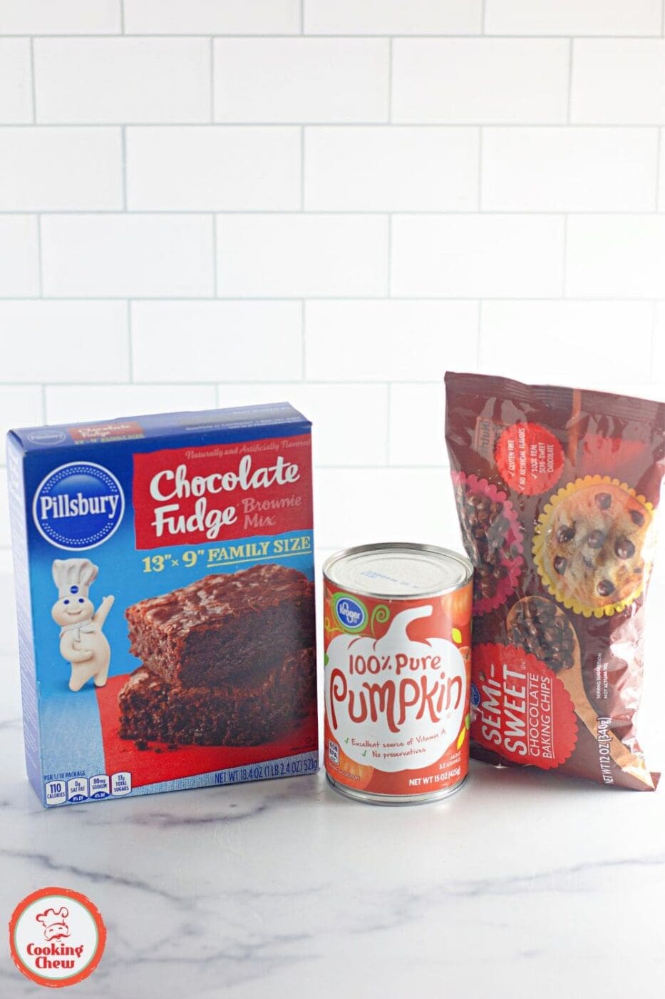 Easy 3-ingredient pumpkin brownies recipe for fa