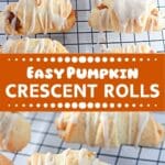 Flaky crescent rolls filled with spiced pumpkin—perfect for fall breakfasts or a quick snack. Make these for a cozy Thanksgiving morning treat!