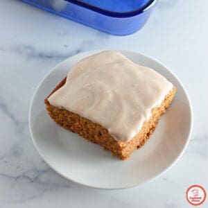 Moist and fluffy pumpkin spice cake, a perfect dessert for fall.