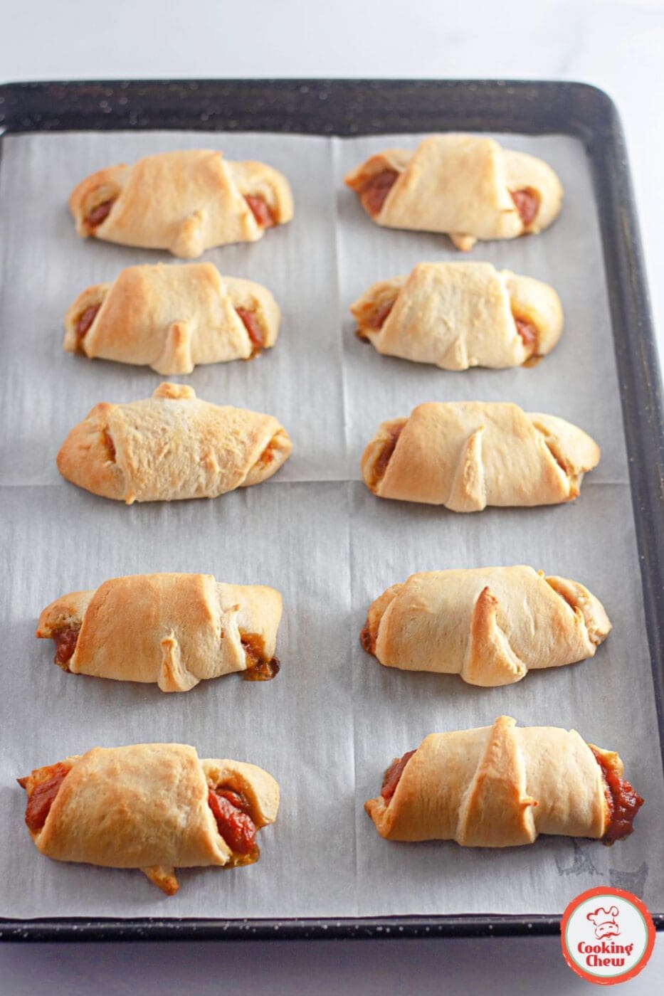 Pumpkin crescent rolls, a perfect addition to Thanksgiving desserts.