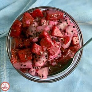 Tropical dragon fruit salsa for fish tacos and grilled chicken
