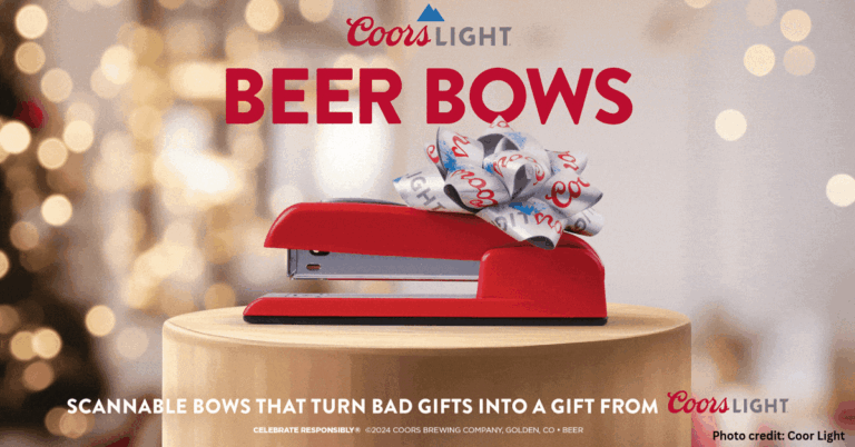 Here’s to Cheers! Coors Light Beer Bows Make Bad Gifts Beerable