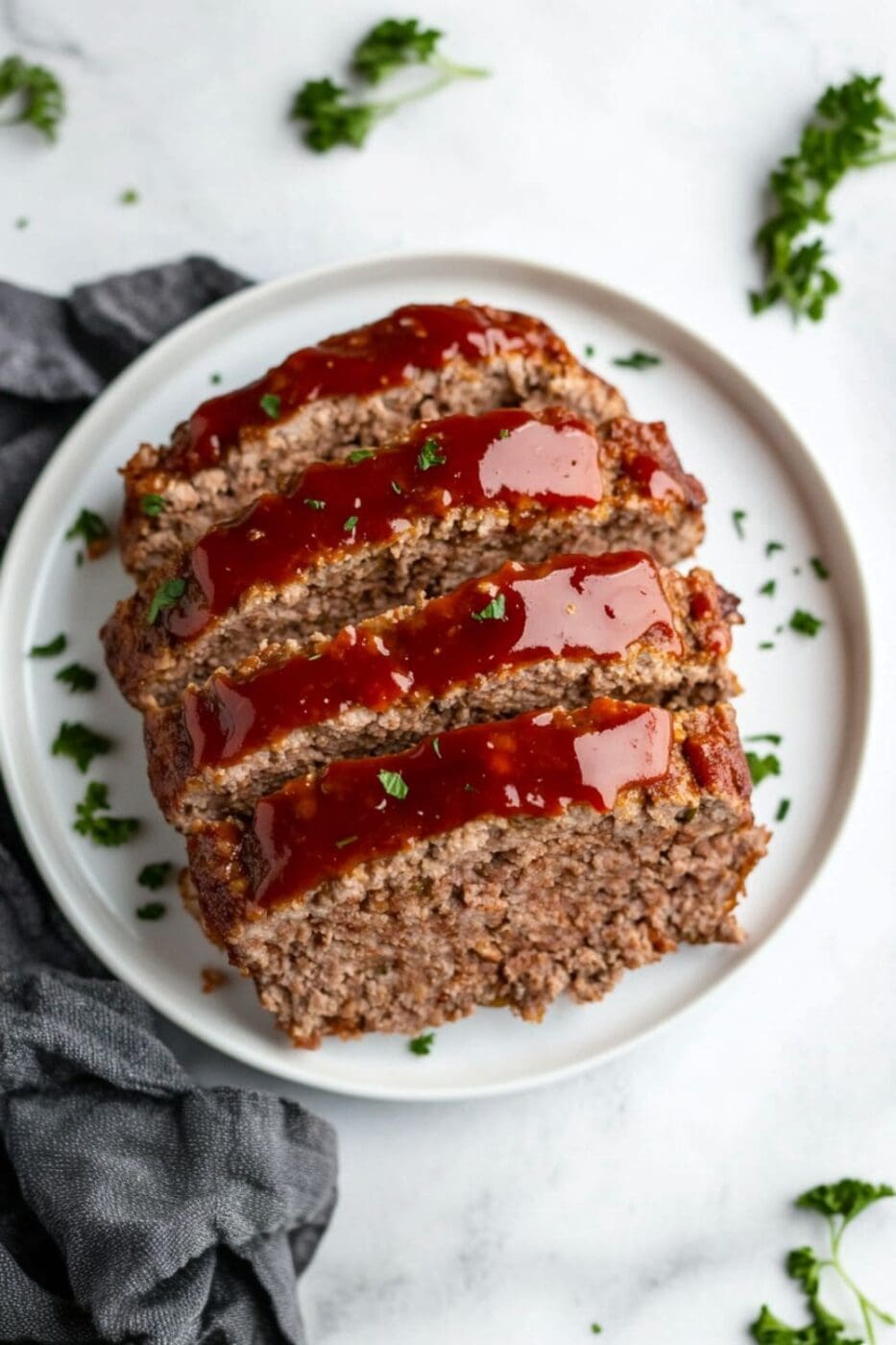 Stuffing mix meatloaf with a golden crust, packed with savory flavor, made with stuffing mix instead of traditional breadcrumbs for a unique twist.