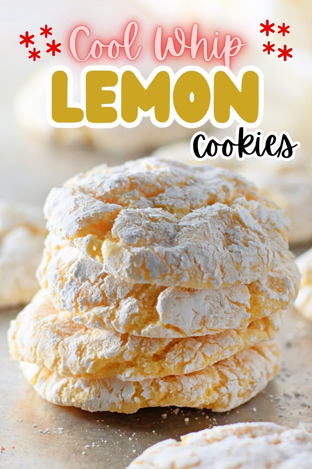 Quick & Easy Lemon Cake Mix Cookies with Cool Whip