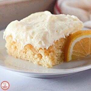 Fluffy & Zesty Lemon Cake Without Eggs or Dairy
