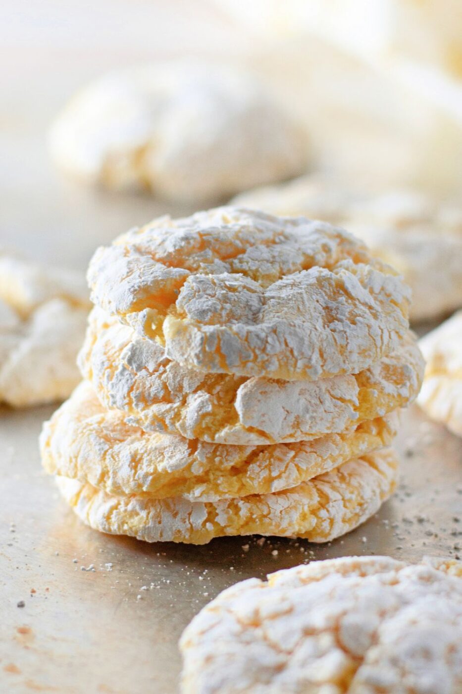 Light and fluffy 4-ingredient lemon Cool Whip cookies made with cake mix