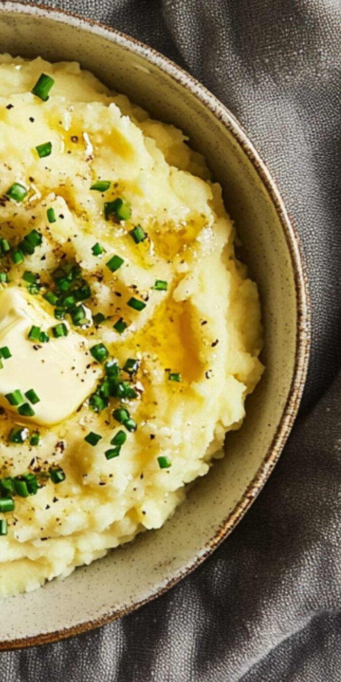Creamy and Fluffy Homemade Buttermilk Mashed Potatoes with Garlic