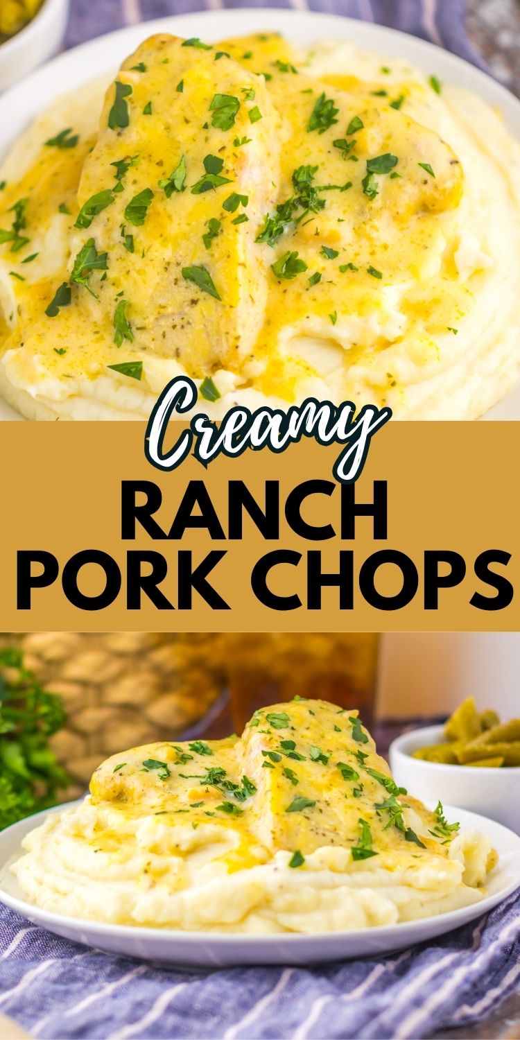 Seasoned Ranch Style Pork Chops Made in the Slow Cooker