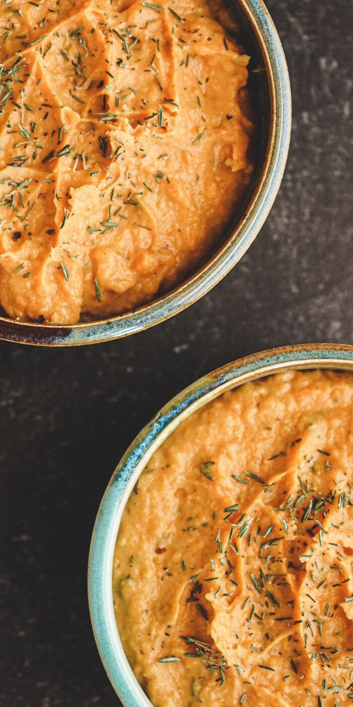 Flavorful Roasted Savory Sweet Potatoes with Garlic and Herbs