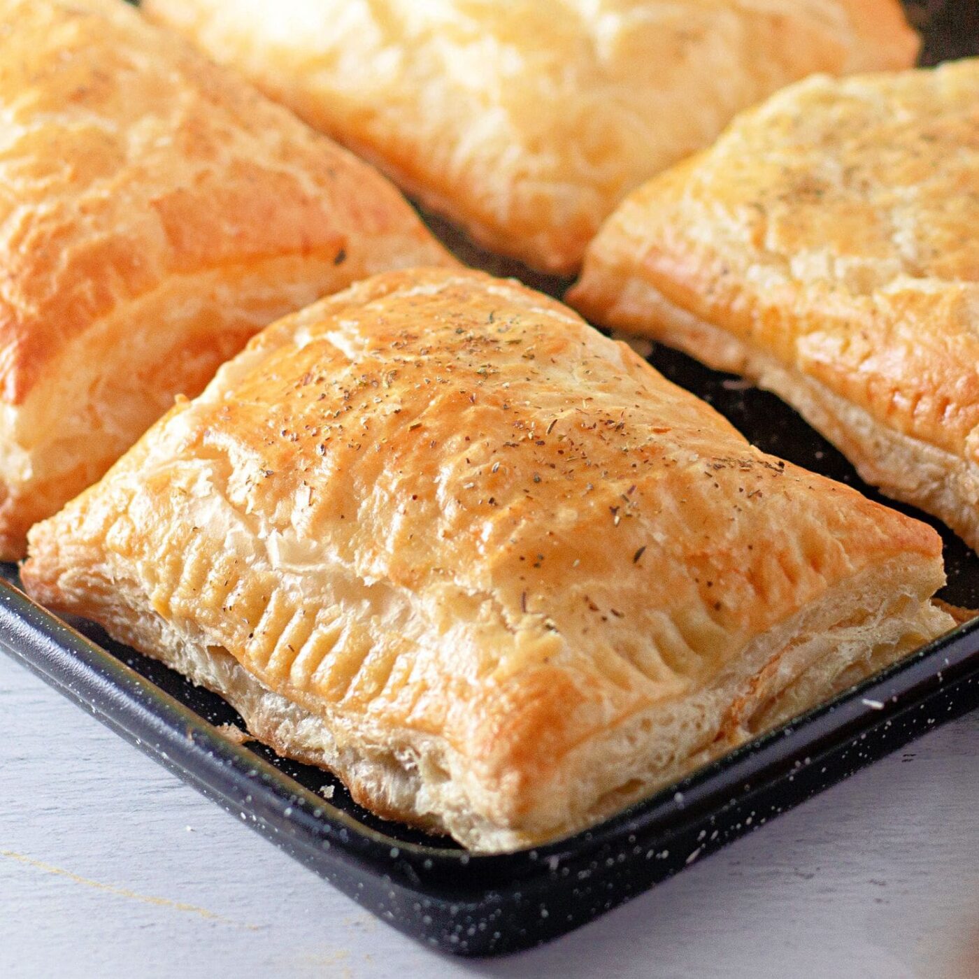Homemade Pizza Pockets with Puff Pastry